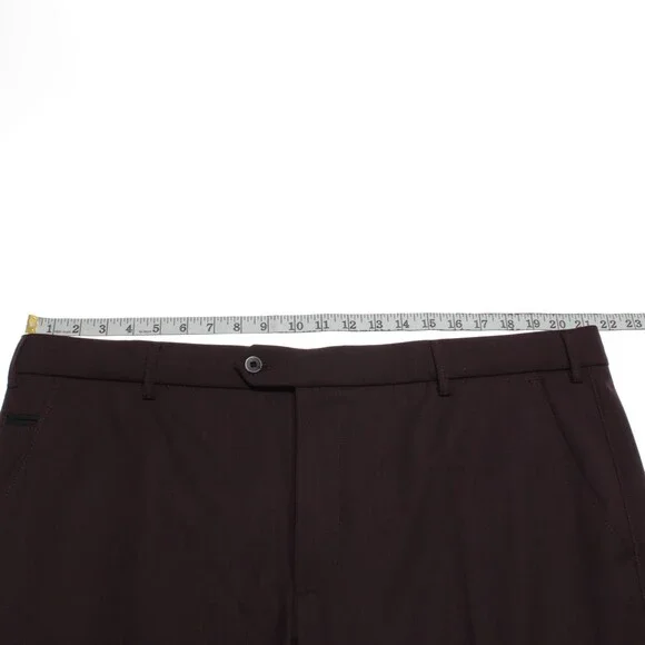 Meyer NWT Dress Pants Size 58 (US 42) Modern Fit Bonn in Purple Wool Blend